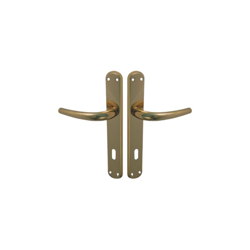 MANIGLIA TORINO OTTONE FORO PATENT ZAMA OTTONE LUCIDO Q8 IN CONF.DA 2 PZ