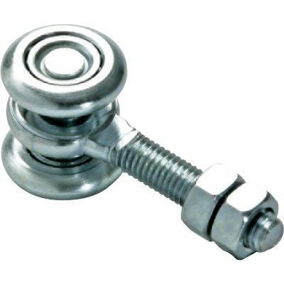 CARRELLO SCORREVOLE COMUNELLO 2P ZINCATO CON 2 RUOTE Ø24 MM E PERNO Ø8 MM