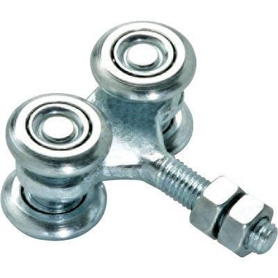 CARRELLO SCORREVOLE COMUNELLO 4P ZINCATO CON 4 RUOTE Ø24 MM E PERNO Ø8 MM