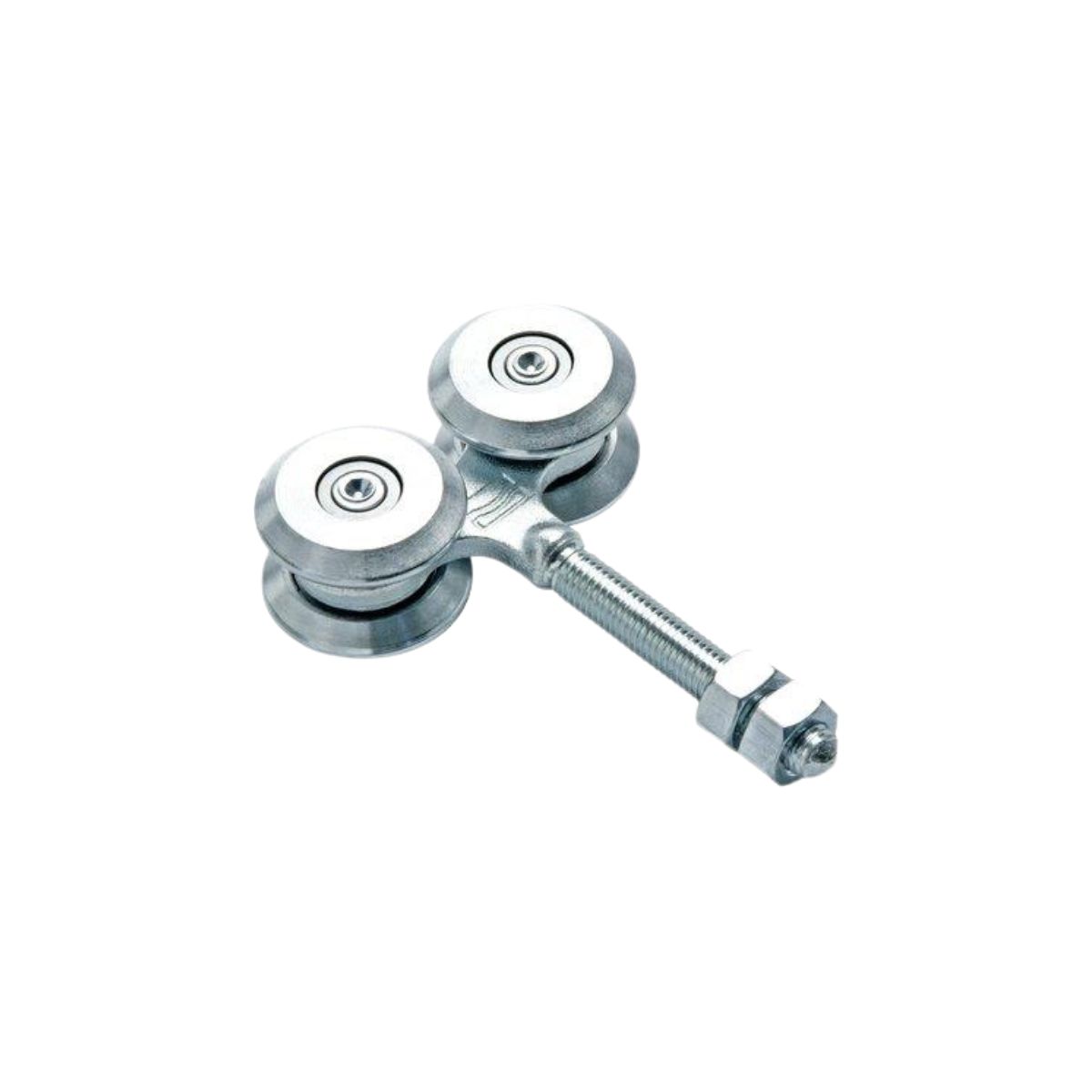 CARRELLO SCORREVOLE COMUNELLO 4C ZINCATO CON 4 RUOTE Ø44 MM A CUSCINETTO E PERNO Ø12 MM