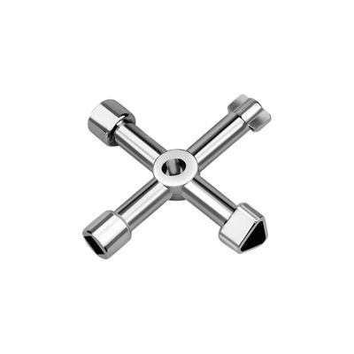 CHIAVE MULTIUSO QUADRI GAS ACQUA ELETTRICITA ZAMA NICHELATA