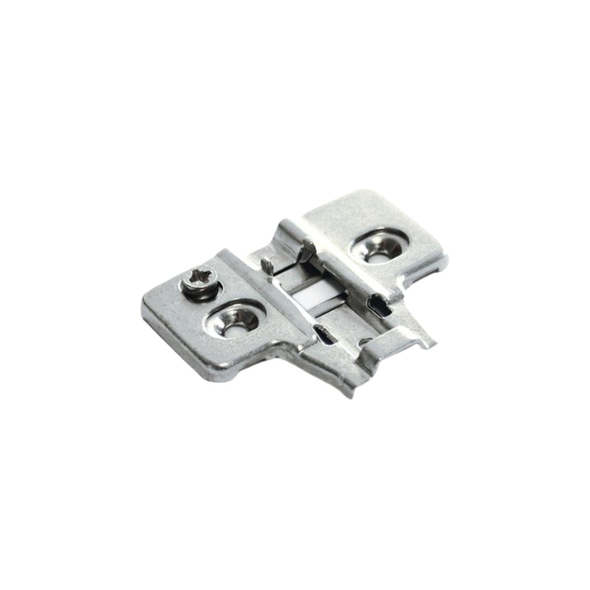 BASETTA CERNIERA A INCASSO DANCO F212/F290/F214 IN ACCIAIO NICHELATO – REGOLABILE H 0 MM, 45×54 MM