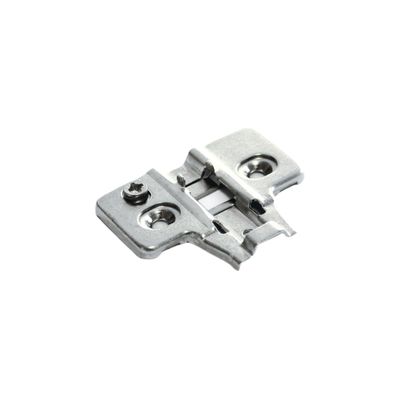 BASETTA CERNIERA A INCASSO DANCO F212/F290/F214 IN ACCIAIO NICHELATO – REGOLABILE H 0 MM, 45×54 MM