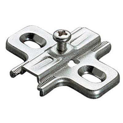 BASETTA CERNIERA INCASSO B2V3H SALICE IN ACCIAIO NICHELATO