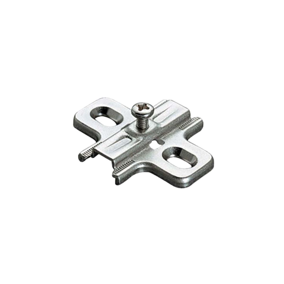 BASETTA CERNIERA INCASSO B2V3H SALICE IN ACCIAIO NICHELATO