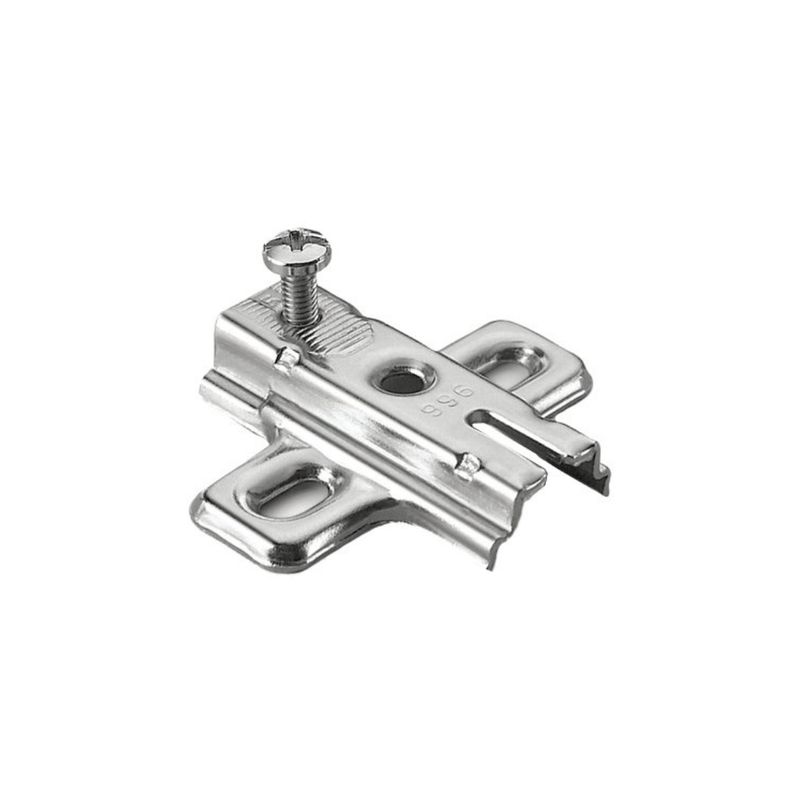 BASETTA CERNIERA A INCASSO DANCO F850/F864 IN ACCIAIO NICHELATO – H 0 MM, 41×52 MM