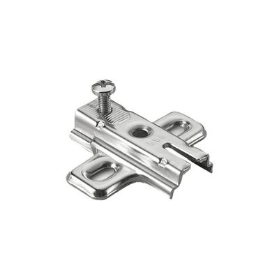 BASETTA CERNIERA A INCASSO DANCO F850/F864 IN ACCIAIO NICHELATO – H 0 MM, 41×52 MM