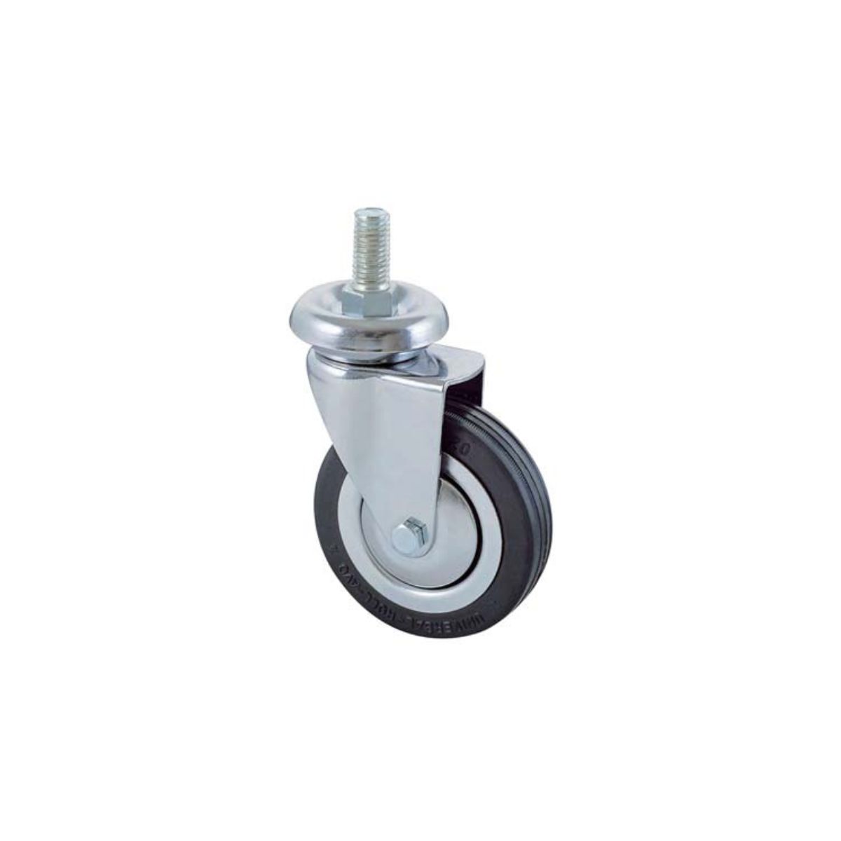 RUOTA A FORCELLA GIREVOLE PERNO FILETTATO 155B AVO