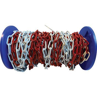 CATENA SEGNALETICA AREF CATENA SEGNALETICA AREF | ACCIAIO ZINCATO VERNICIATO BIANCO/ROSSO | Ø 5 MM | 30 MT