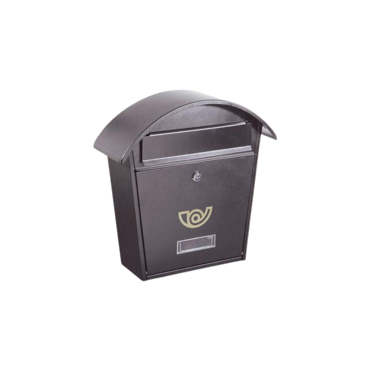 CASETTA POSTALE CHALET ALUBOX IN ACCIAIO VERNICIATO GRIGIO GHISA MM 360×100 H.MM 370