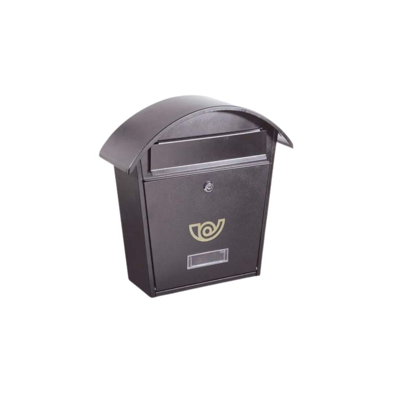 CASETTA POSTALE CHALET ALUBOX IN ACCIAIO VERNICIATO GRIGIO GHISA MM 360×100 H.MM 370