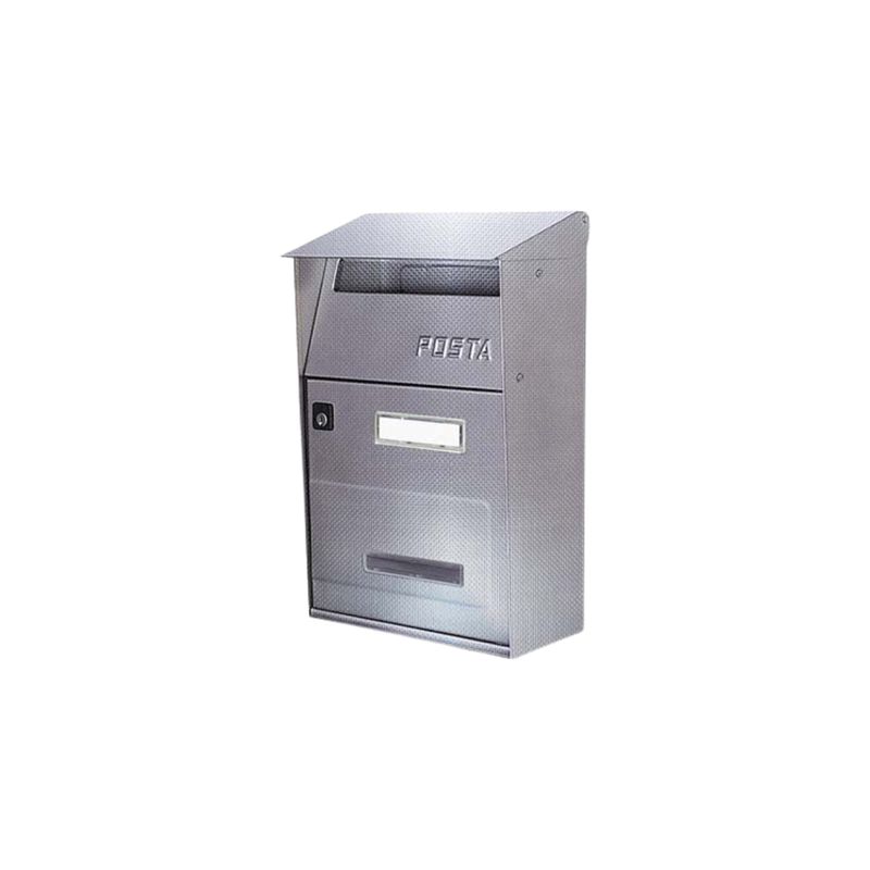 CASSETTA POSTA FT ALUBOX INOX 18/10 TELA DI LINO | MM 220×110 | H 320 MM
