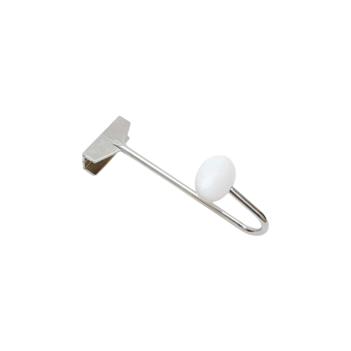 APPENDIABITI RETROPORTA AD INCASTRO IN ACCIAIO CON FINITURA IN CROMO LUCIDO