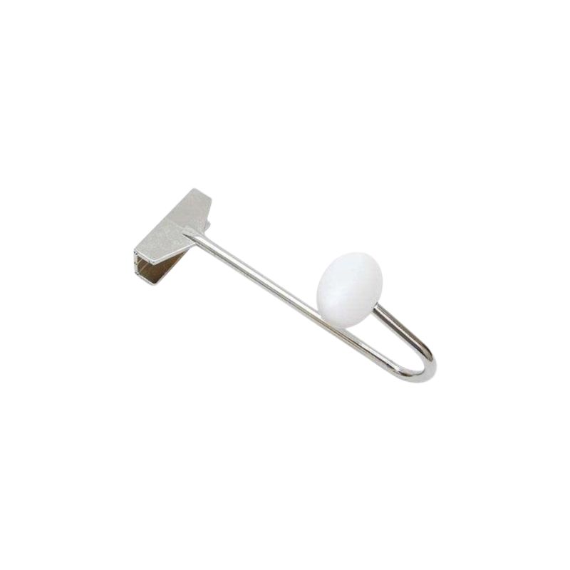 APPENDIABITI RETROPORTA AD INCASTRO IN ACCIAIO CON FINITURA IN CROMO LUCIDO