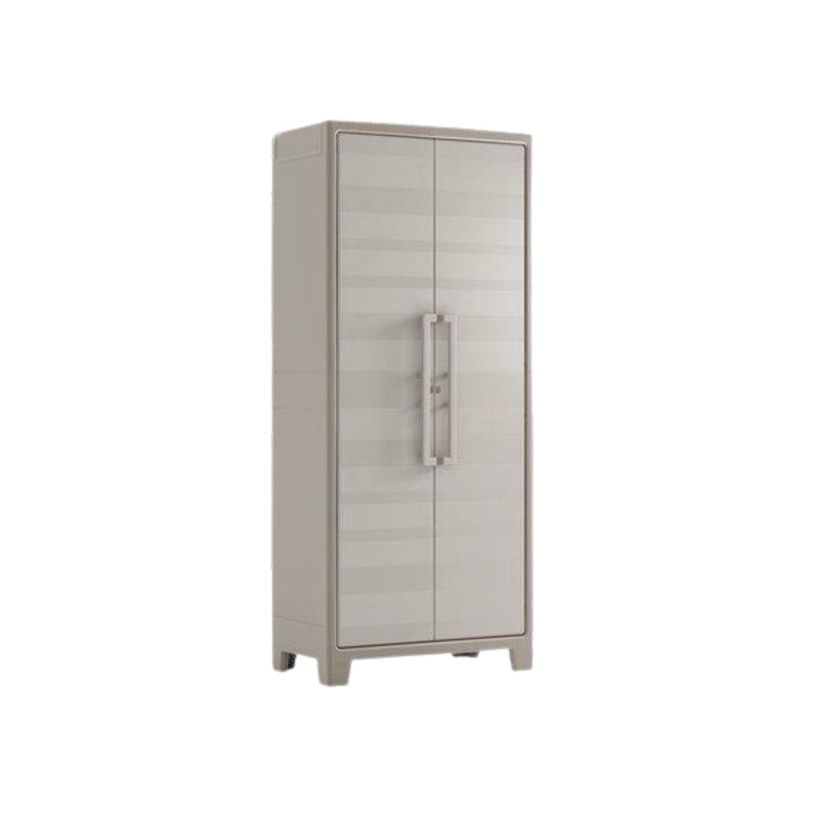ARMADIO TUTTOPIANI IMPERMEABILE GULLIVER KETER – 2 ANTE, SABBIA/BEIGE, 80×44 CM, H 182 CM