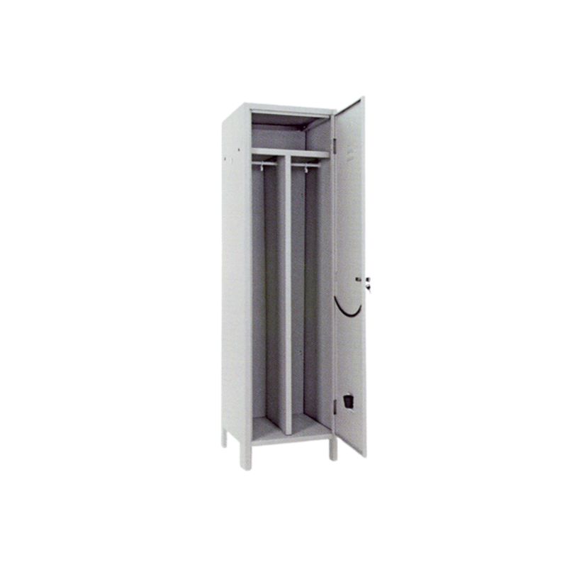 ARMADIO SPORCO/PULITO SMONTATO PROMETAL – 1 POSTO, GRIGIO RAL 7035, 500×500 MM, H 1795 MM