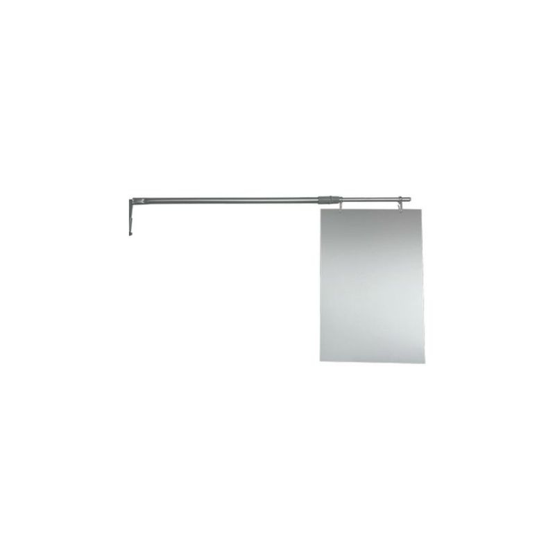 CARTELLO AVVISI PER SCAFFALE MARKET CON ASTA TELESCOPICA CM 60-90 E PORTAFOGLIO A4  + GANCIO CREMAGLIERA