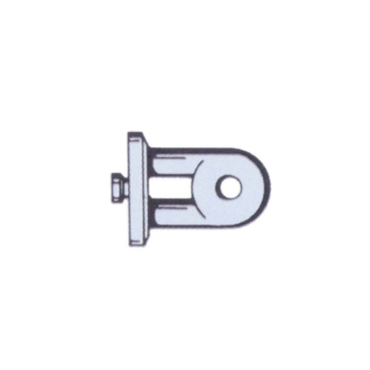 GANCIO OCCHIOLO  PER PANNELLO ESPOSITIVO | PLASTICA | MM 30 | FORO 7 MM