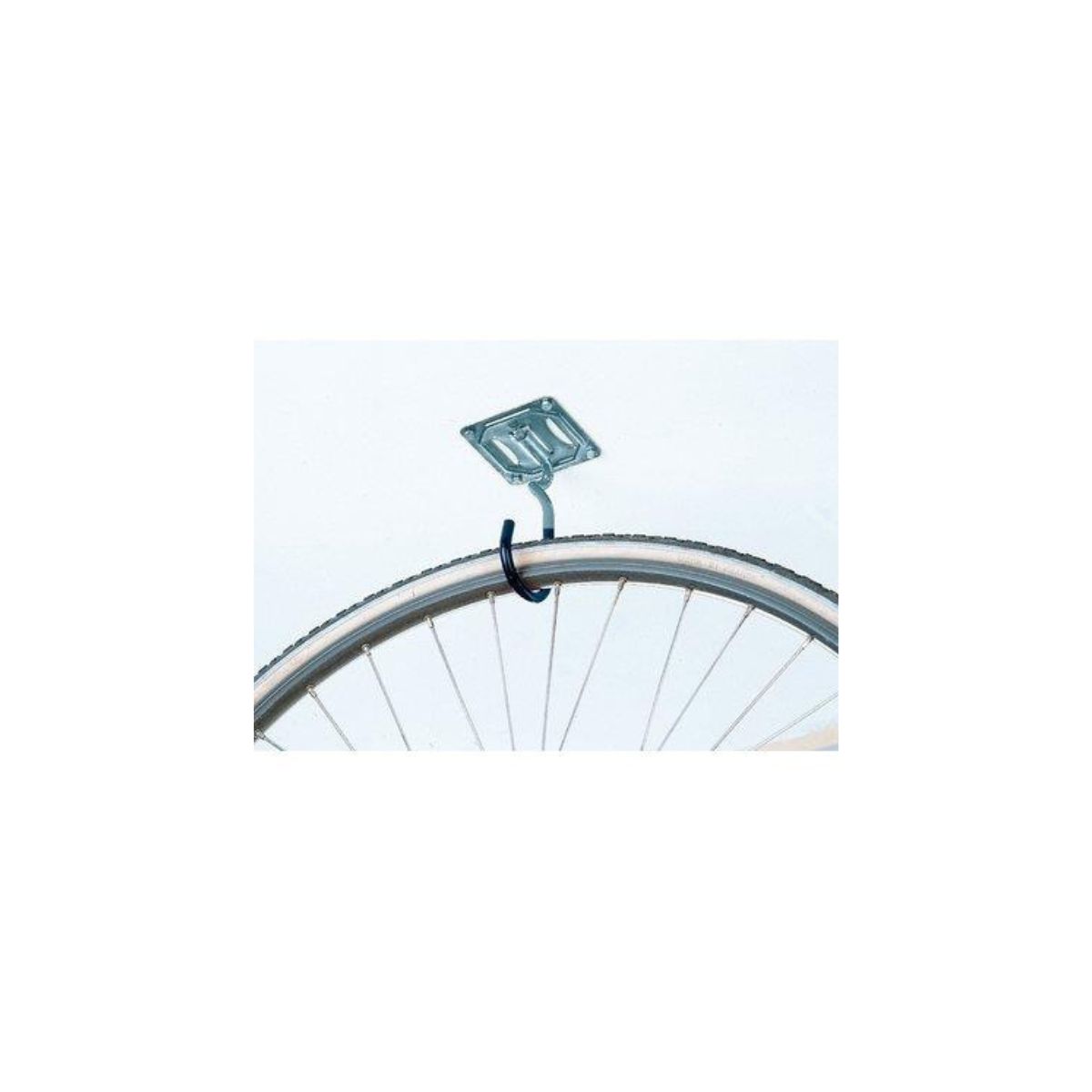 GANCIO PORTA BICI CORTO 822 MINUTEX | ACCIAIO ZINCATO | CON PIASTRA DI ANCORAGGIO | CON GUAINA PROTETTIVA | CM 16