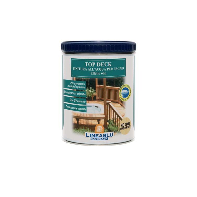 FINITURA ACQUA EFFETTO OLIO LINEABLU SAYERLACK— HD2000 TRASPARENTE — ML 750