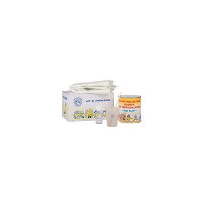 FIBRORESINA IN  KIT | LANA DI VETRO + PENNELLO + CIOTOLA | ML 750