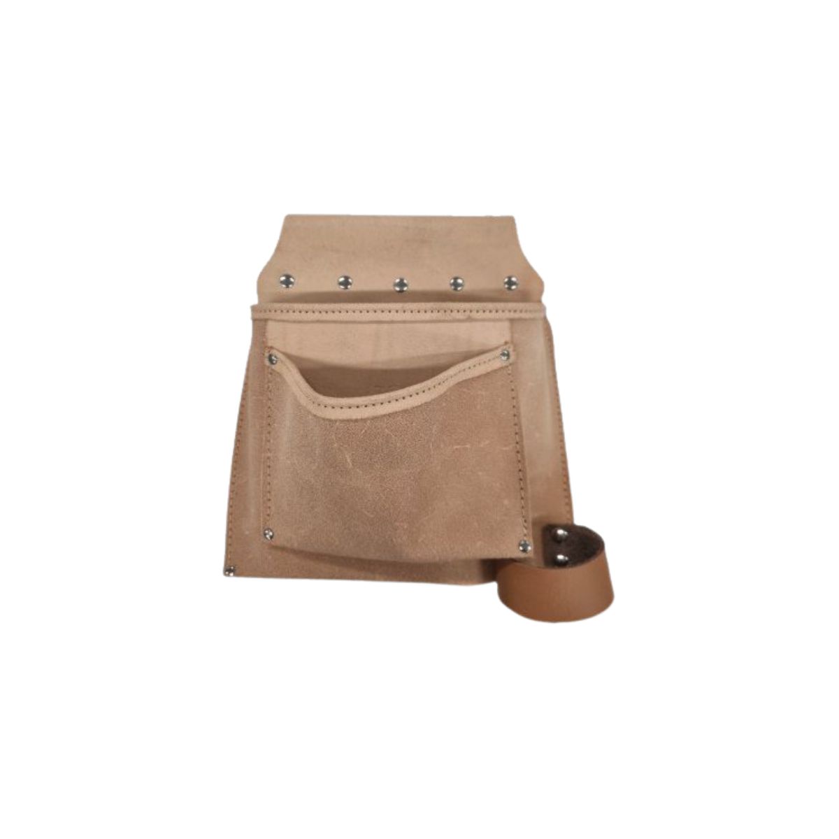 BORSA CARPENTIERE 2 TASCHE + PORTA MARTELLO| CROSTA BOVINA | CM 29X27