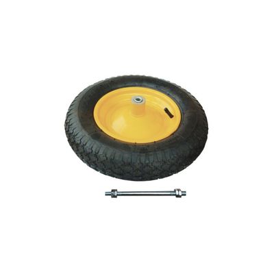RUOTA PNEUMATICA PER CARRIOLA EURO WORKIT| 3.50X8" | DISCO METALLO | ASSE MM 12X200