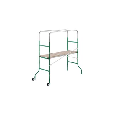 TRABATTELLO KREO SUPERMINI GIERRE| ACCIAIO VERN./LEGNO | CM 144X62 | H CM 106/142