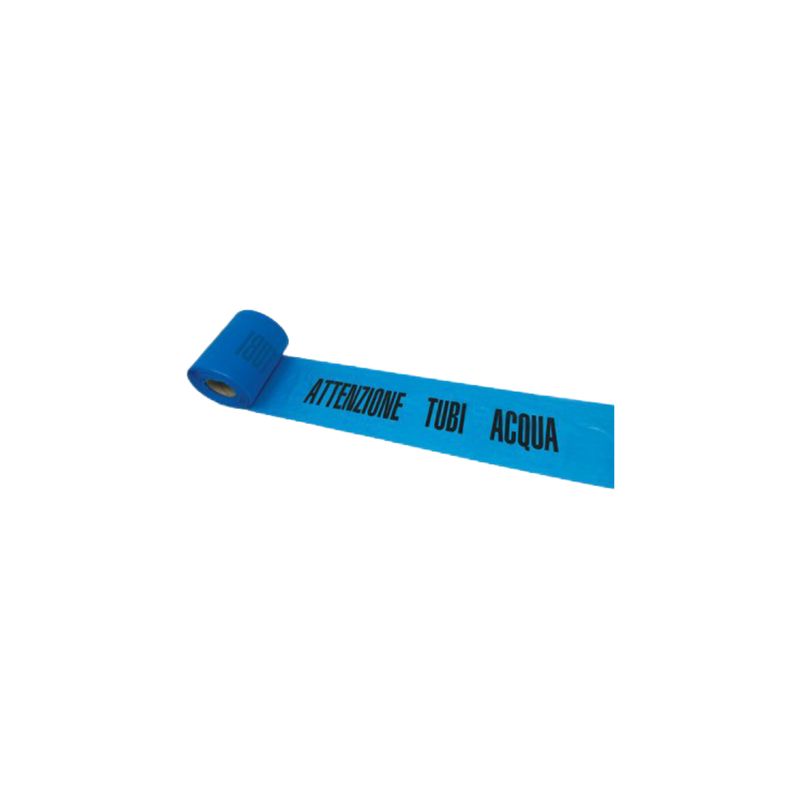 NASTRO SEGNALETICO ATTENZIONE TUBO ACQUA| H.MM 100 | ML 200