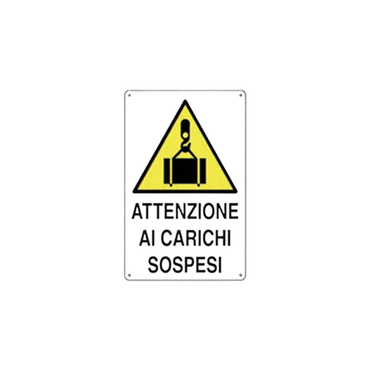 TARGA SEGNALETICA CARICHI SOSPESI| CM 40X60 | PP