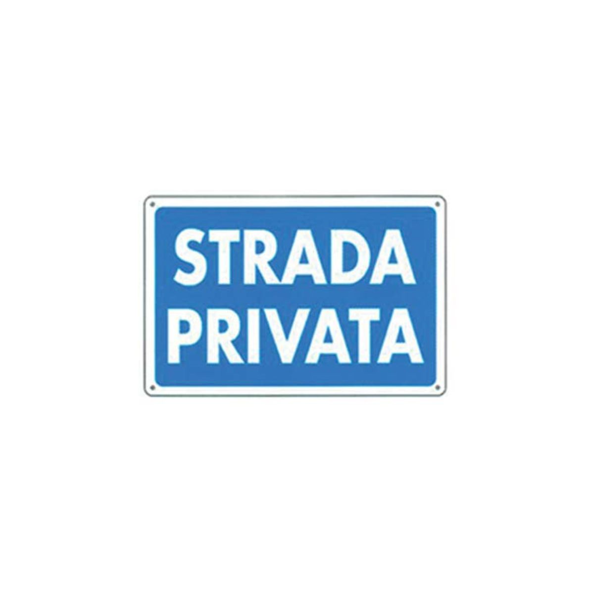 TARGA SEGNALETICA STRADA PRIVATA| CM 30X20 | PP