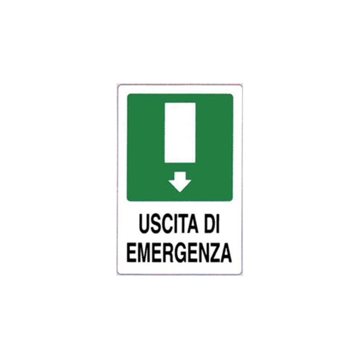 TARGA SEGNALETICA USCITA EMERGENZA| CM 20X30 | PP