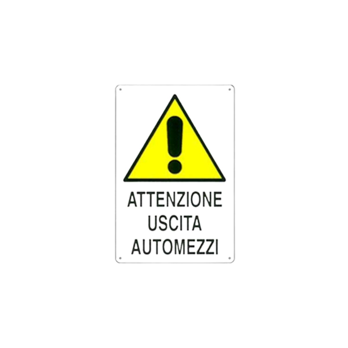 TARGA SEGNALETICA USCITA AUTOMEZZI| CM 40X60 | PP