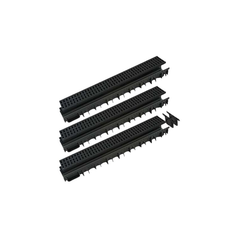 CANALETTA + GRIGLIA KIT PLASTICA| CM 13x100 | H. CM 5 | CF = KIT 3