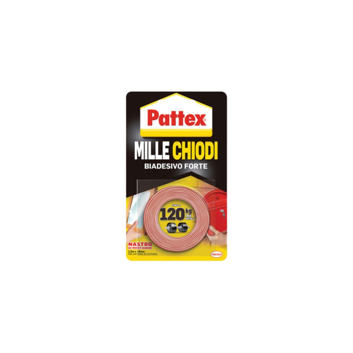 PATTEX MILLECHIODI NASTRO BIADESIVO| H.MM 19 | MT 1,5