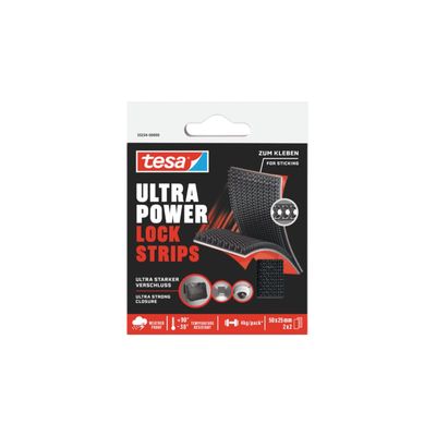 VELCRO ADESIVO ULTRA POWER LOCK STRIPS 55234 TESA| NERO MM 25X50 CF=PZ 4
