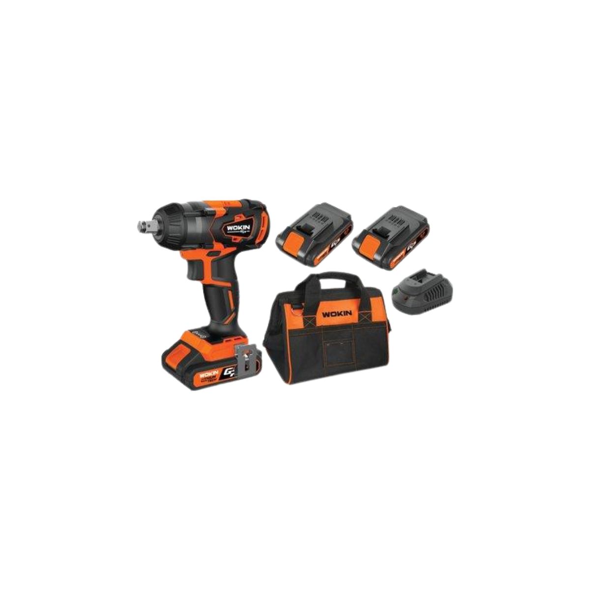 AVVITATORE IMPULSI BATTERIA GP20V 620335 WOKIN| VOLT 20X2 AH 2,0 |BRUSHLESS + BORSA