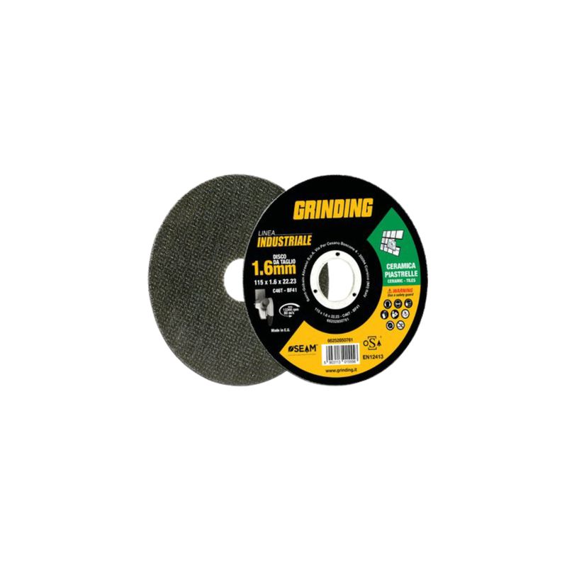 DISCO ABRASIVO TAGLIO CERAMICA INDUSTRIAL GRINDING| MM 115X22,2| H.MM 1,6| CF. 80 PZ DISCO ABRASIVO TAGLIO CERAMICA INDUSTRIAL GRINDING| MM 115X22,2| H.MM 1,6| CF. 80 PZ