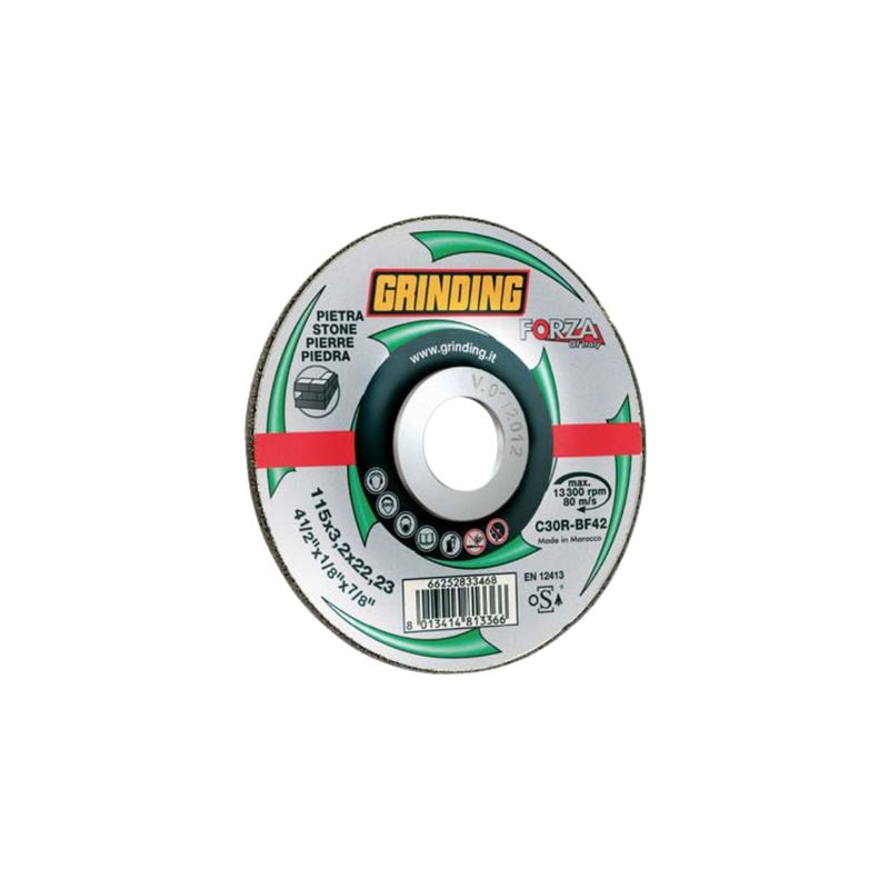 DISCO ABRASIVO TAGLIO MARMO FORZA GRINDING| MM 115X22,2 | H.MM 3,2 DISCO ABRASIVO TAGLIO MARMO FORZA GRINDING| MM 115X22,2 | H.MM 3,2