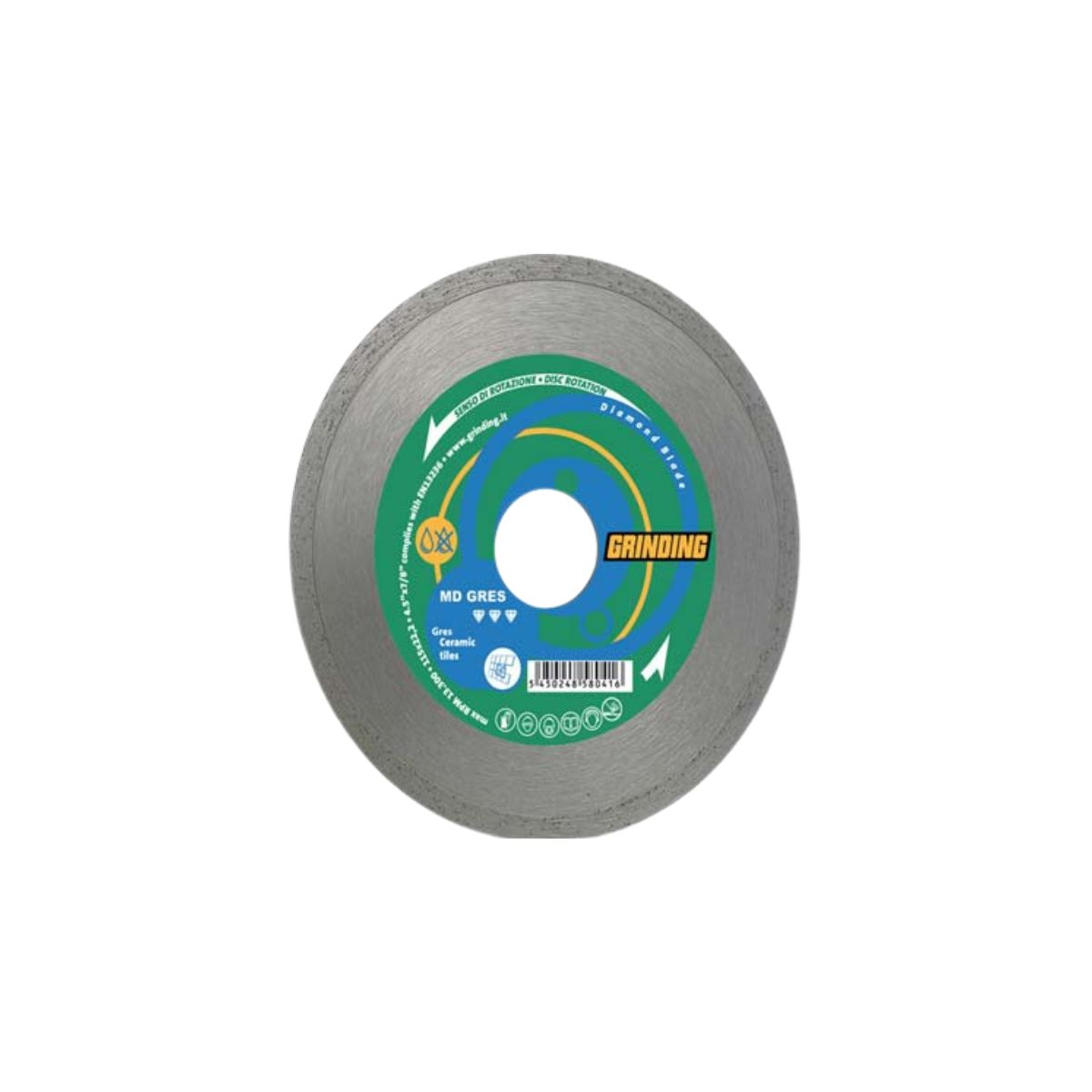 DISCO DIAMANTATO CORONA LISCIA MD GRES GRINDING| MM 115X22,2| H.MM 1,6