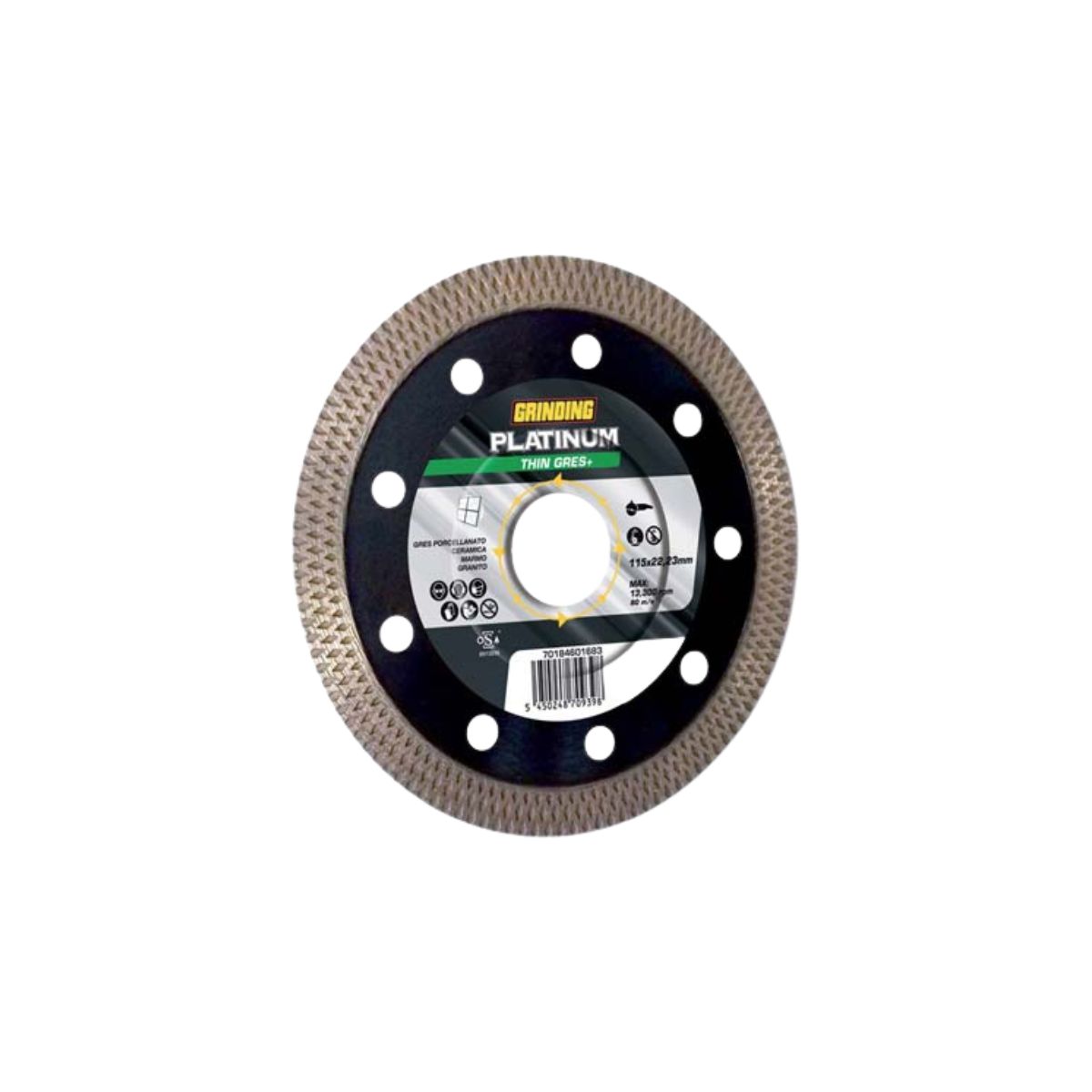 DISCO DIAMANTATO THIN GRES+ PLATINUM GRINDING| MM 115X22,2 |H.MM 1,2