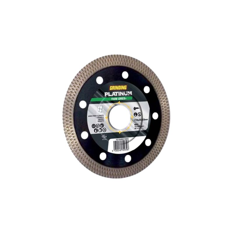 DISCO DIAMANTATO THIN GRES+ PLATINUM GRINDING| MM 115X22,2 |H.MM 1,2 DISCO DIAMANTATO THIN GRES+ PLATINUM GRINDING| MM 115X22,2 |H.MM 1,2