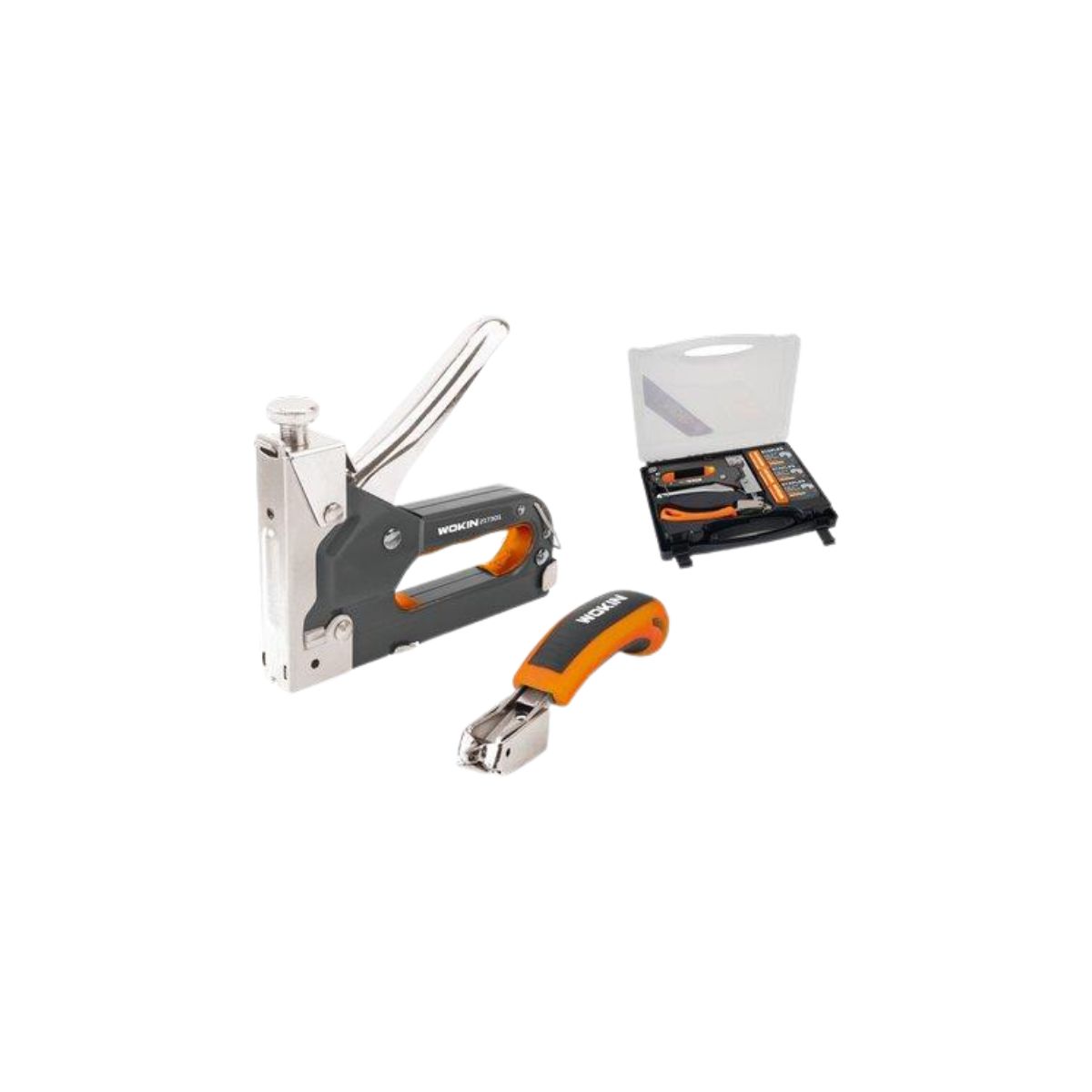 FISSATRICE MANUALE KIT 217301 WOKIN| LEVAPUNTI + 500 PUNTI+500 CHIODI+500 PUNTI