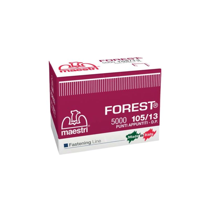 PUNTO FOREST 105/13 PER FISSATRICE RO-MA|ZINCATO |CF= 5000 PZ |MM 10,05X5 PUNTO FOREST 105/13 PER FISSATRICE RO-MA|ZINCATO |CF= 5000 PZ |MM 10,05X5