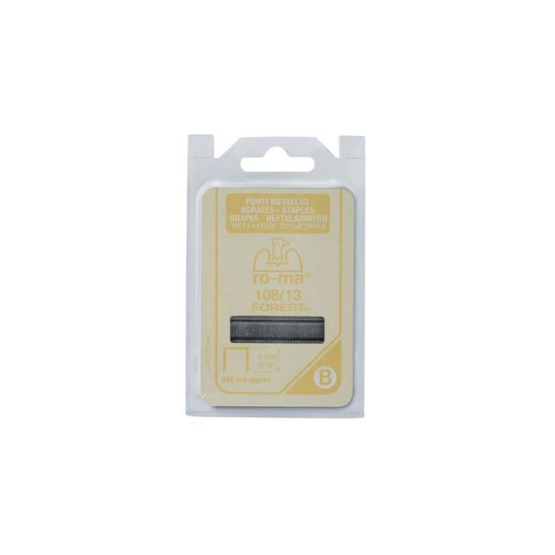 PUNTO FOREST 108/13 PER FISSATRICE SELF RO-MA| ZINCATO CF=PZ 840| MM 10,05X8 PUNTO FOREST 108/13 PER FISSATRICE SELF RO-MA| ZINCATO CF=PZ 840| MM 10,05X8