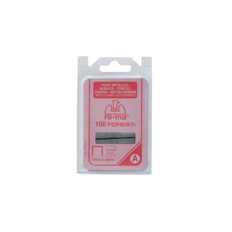 PUNTO FOREST 108 PER FISSATRICE SELF RO-MA| ZINCATO CF=PZ 1.764 |MM 10,05X8 PUNTO FOREST 108 PER FISSATRICE SELF RO-MA| ZINCATO CF=PZ 1.764 |MM 10,05X8