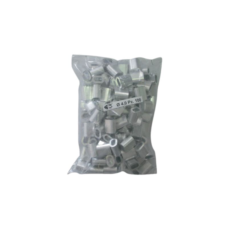 MORSETTO PER FILO NYOFIL WORKIT| ALLUMINIO|  MM 4