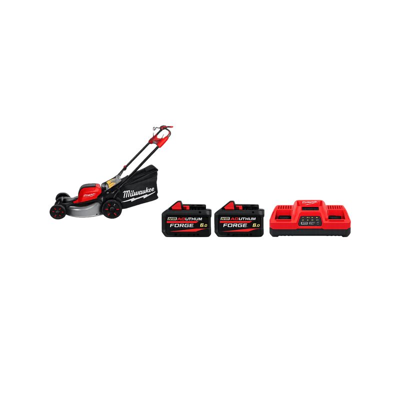 TOSAERBA SEMOVENTE 3 IN 1 M18 FUEL 46 CM DOPPIA BATTERIA (2X18V) CON 2 BATTERIE M18 FORGE 8,0 AH E CARICABATTERIE SUPER RAPIDO TOSAERBA SEMOVENTE 3 IN 1 M18 FUEL 46 CM DOPPIA BATTERIA (2X18V) CON 2 BATTERIE M18 FORGE 8,0 AH E CARICABATTERIE SUPER RAPIDO