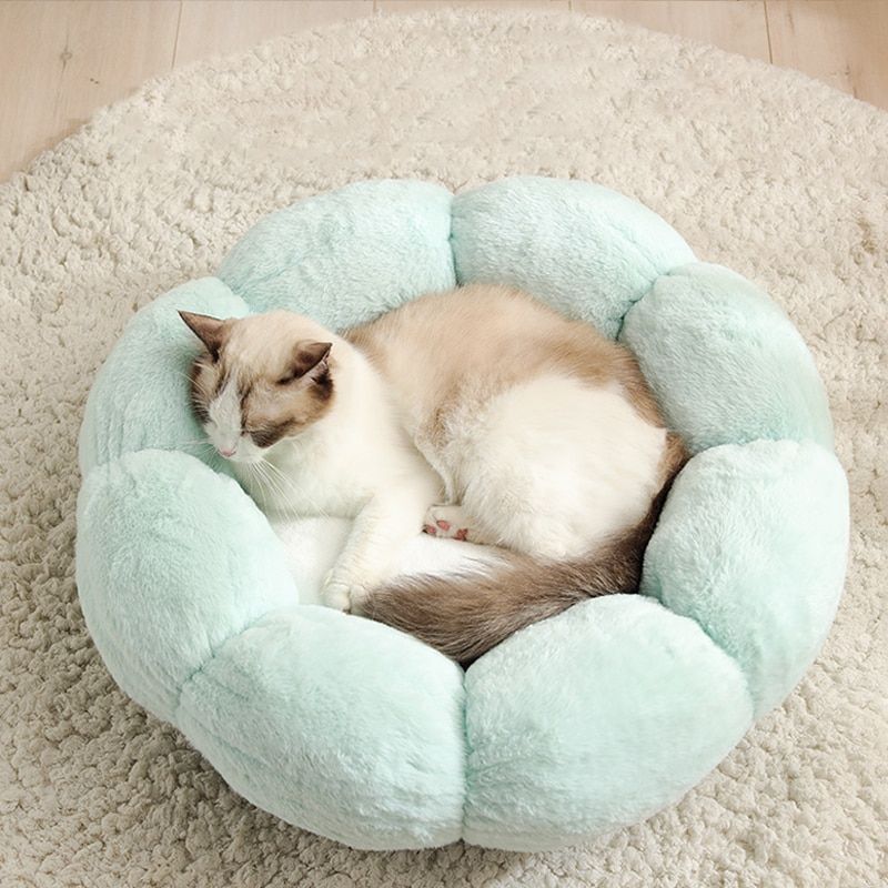 Flower Shaped Cat Bed Indoor Cozy Pet Beds
