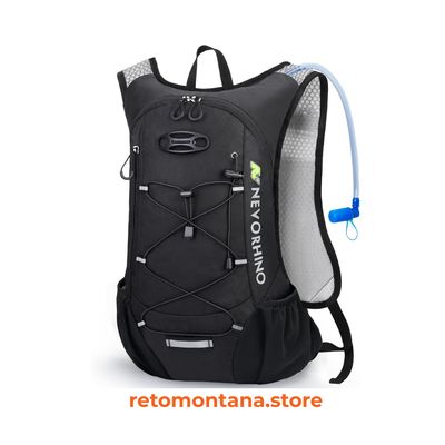 Mochila de hidratación 2L esencial, funcional y básico para entrenos de montaña en Guatemala